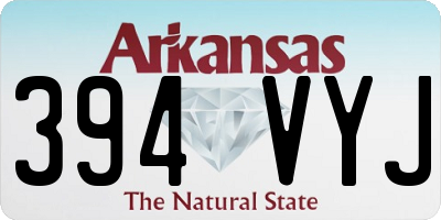 AR license plate 394VYJ