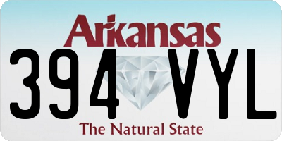 AR license plate 394VYL