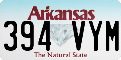 AR license plate 394VYM