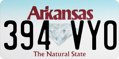 AR license plate 394VYO