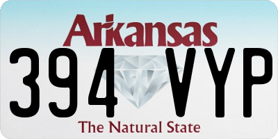 AR license plate 394VYP