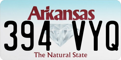 AR license plate 394VYQ