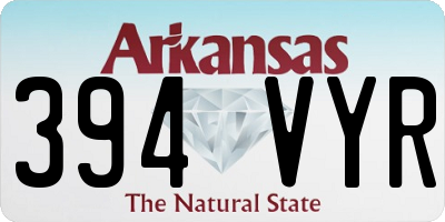 AR license plate 394VYR