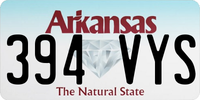 AR license plate 394VYS