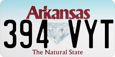 AR license plate 394VYT