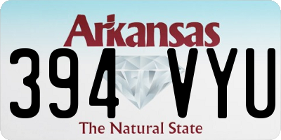 AR license plate 394VYU