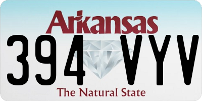 AR license plate 394VYV