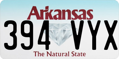 AR license plate 394VYX