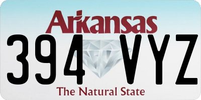AR license plate 394VYZ
