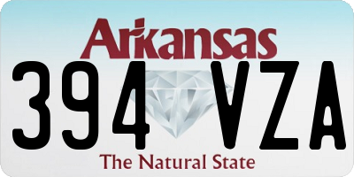 AR license plate 394VZA