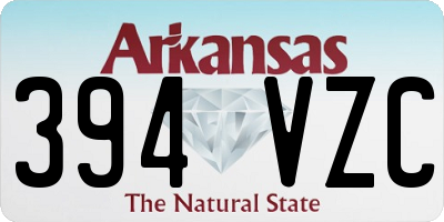 AR license plate 394VZC