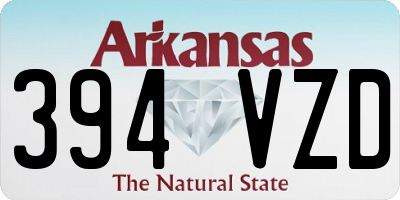 AR license plate 394VZD