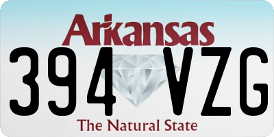 AR license plate 394VZG