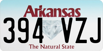 AR license plate 394VZJ