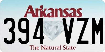 AR license plate 394VZM