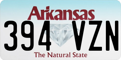 AR license plate 394VZN