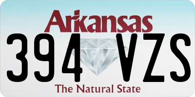 AR license plate 394VZS