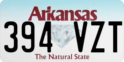 AR license plate 394VZT
