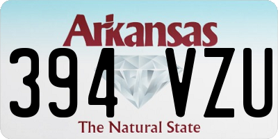 AR license plate 394VZU
