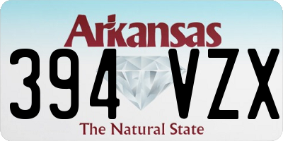 AR license plate 394VZX