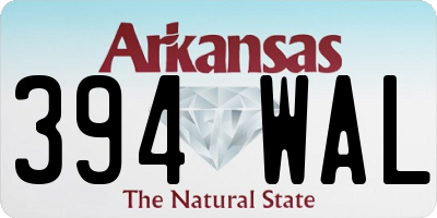 AR license plate 394WAL