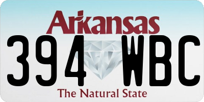 AR license plate 394WBC
