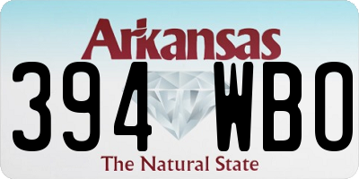 AR license plate 394WBO