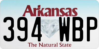 AR license plate 394WBP