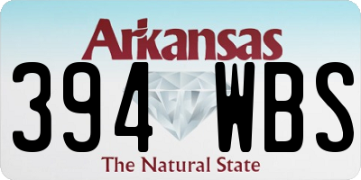 AR license plate 394WBS