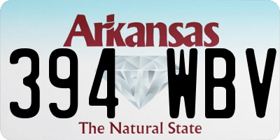 AR license plate 394WBV