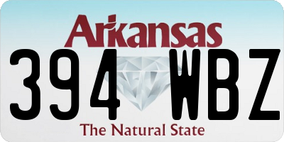 AR license plate 394WBZ