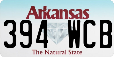 AR license plate 394WCB