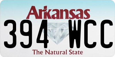 AR license plate 394WCC