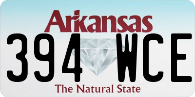 AR license plate 394WCE