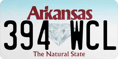 AR license plate 394WCL