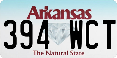 AR license plate 394WCT