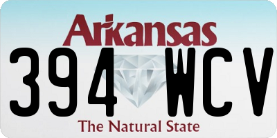 AR license plate 394WCV