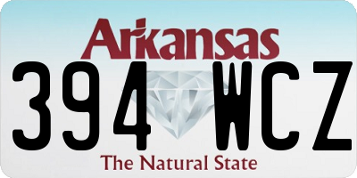 AR license plate 394WCZ