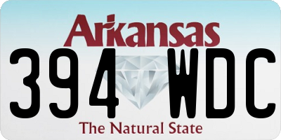 AR license plate 394WDC