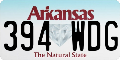 AR license plate 394WDG