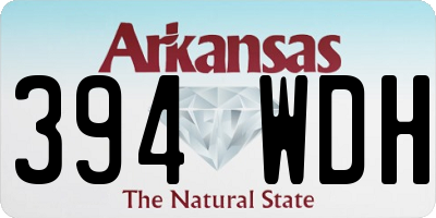 AR license plate 394WDH
