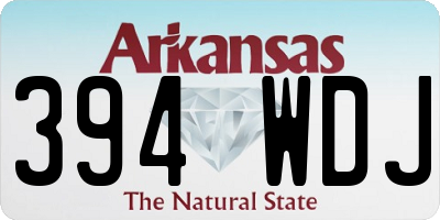 AR license plate 394WDJ