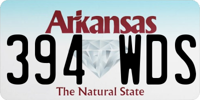 AR license plate 394WDS