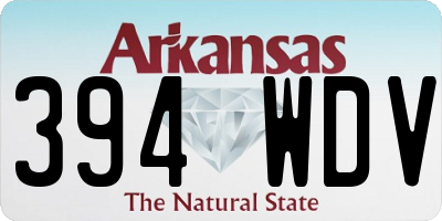 AR license plate 394WDV