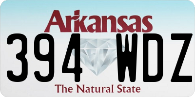 AR license plate 394WDZ