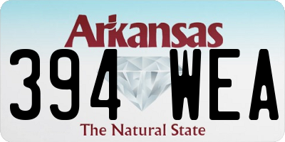 AR license plate 394WEA