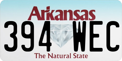AR license plate 394WEC