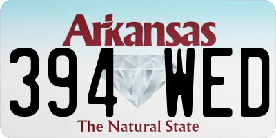 AR license plate 394WED
