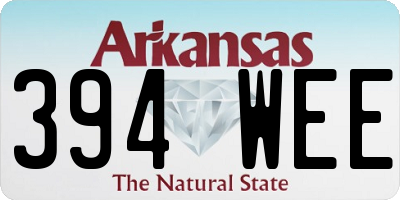 AR license plate 394WEE