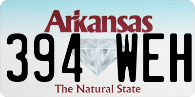AR license plate 394WEH